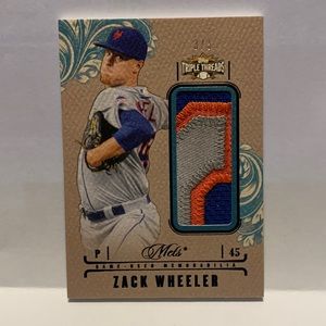 2014 Topps Triple Threads Zack Wheeler Mets 3/3 #UJR-ZWH (MISC3)